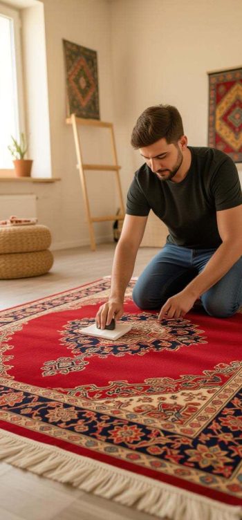 Cleaning Carpet Manually HK